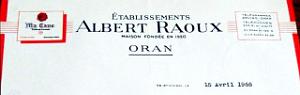 Oran enveloppes pub 1152